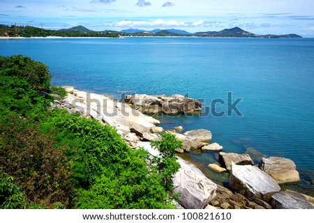 View point of Island for Traveler in south island Thailand