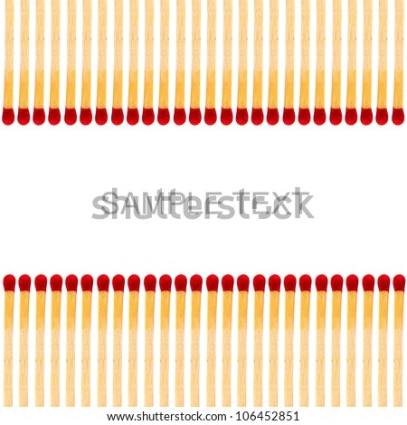 match isolated on white background