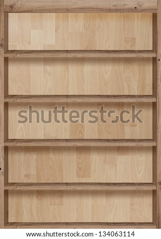 Wood bookshelves vintage retro