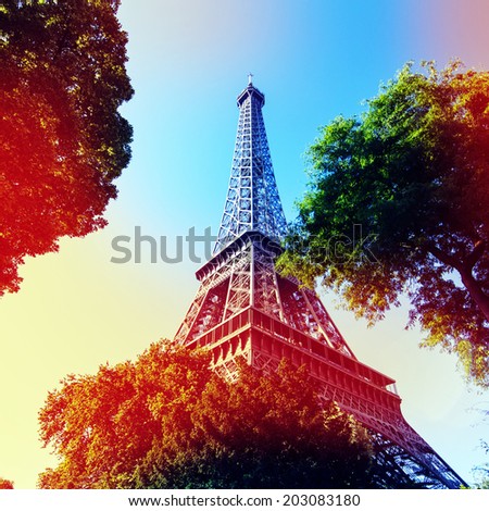 Eiffle Tower filter art photography Paris France Eiffle Tower filter art photography Paris France