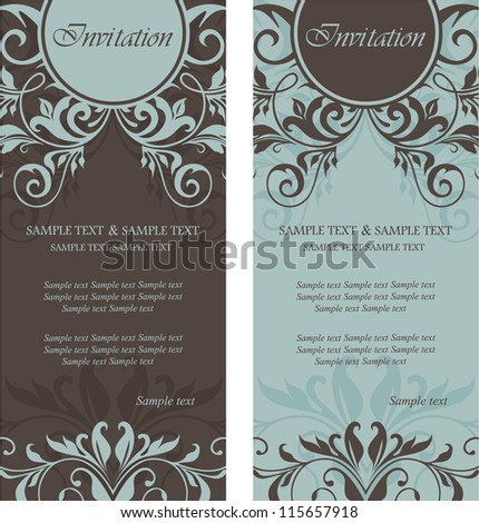 Beautiful floral invitation cards Beautiful floral invitation cards