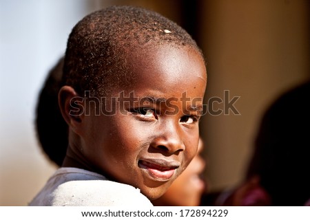 Mbabane, Swaziland - August 5: Portrait Of Unidentified Orphan Swazi Boy On August 5, 2008 In Mbabane, Swaziland. Close To 10 Percent Of Swaziland\'S Total Population Are Orphans, Due To Hiv/Aids.