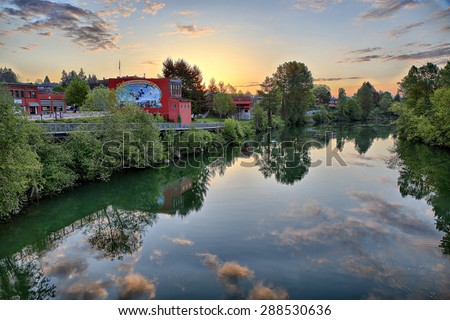 SNOHOMISH, WASHINGTON, USA - MAY 3: Snohomish is known for its many antique shops. Snohomish is also known as the \
