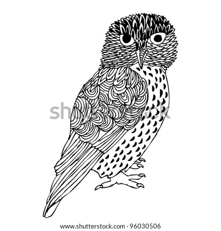 Easy Owl Drawing