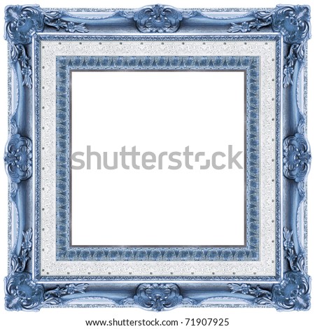 a picture  frame on a white