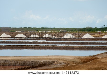 sea salt - traditional production from ocean water