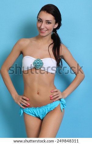 sexy hot woman in bikini