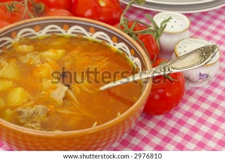 Traditional russian dish