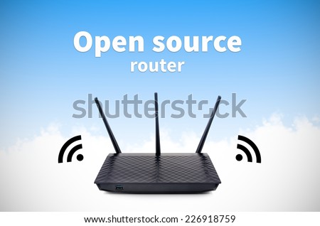 Modern wireless wi-fi router with open source firmware