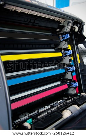 Color laser printer toners cartridges