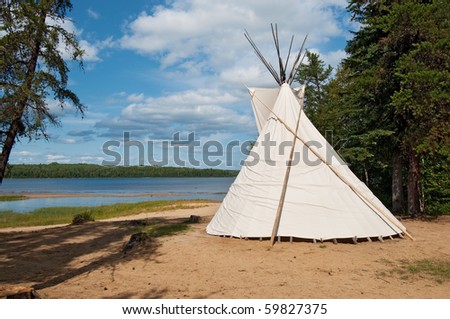 native canadian teepee, lanaudiere region of quebec