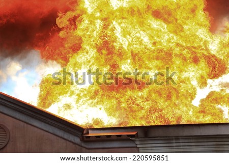 Residential House on Fire