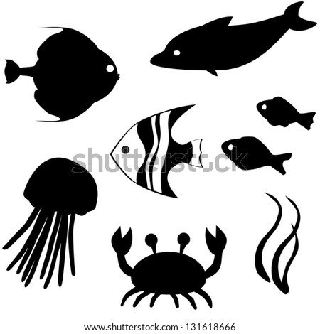 Simple Fish Silhouette