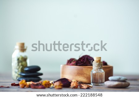 Objects for aromatherapy with focus on vial