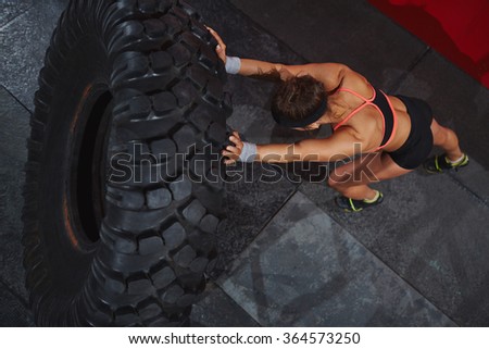 Exercising with tyre