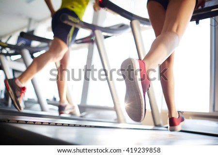 Running in gym
