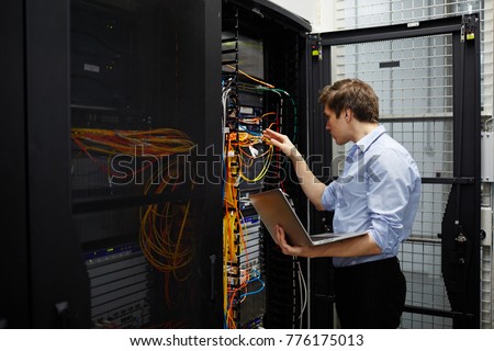 Staff of cryptocurrency hardware service checking system of crypto transaction