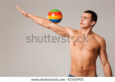 shirtless man
