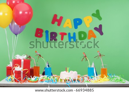 Image of room after birthday party