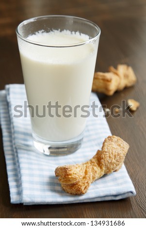 Warm milk with spices and honey
