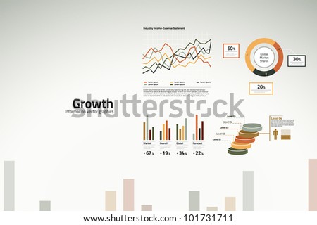Corporate infographics growth in graphs statistics and graphics Corporate infographics growth in graphs statistics and graphics