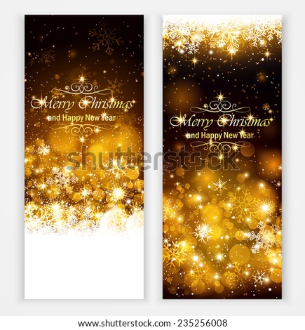 Christmas greeting cards with text and shadow Christmas greeting cards with text and shadow