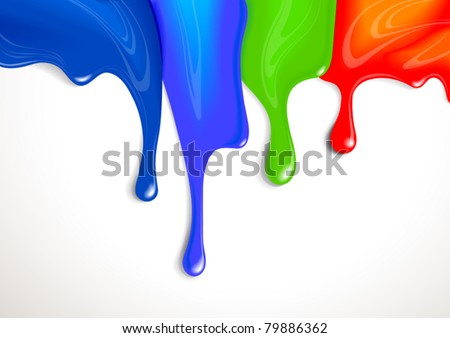 Drips Of Paint Stock Vector Illustration 79886362 : Shutterstock