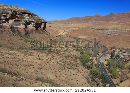 Golden Gate Highlands National Park, Free State, South Africa - The park is a part of Maluti mountains and it is located next to Lesotho