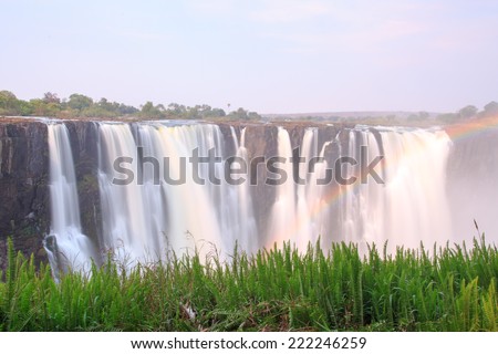 Victoria falls - The biggest waterfall in Africa, bordering Zambia and Zimbabwe