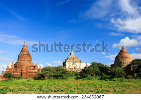 That Byin Nyu ancient Temple, Bagan, Myanmar. \
That Byin Nyu Temple was built by King Alaung Sithu in A. D. 1144 and it is the Highest temple in Bagan