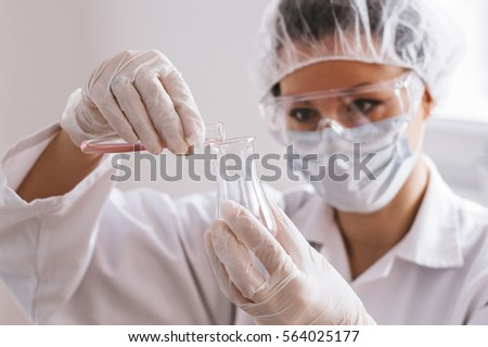 Laboratory work, science and research concept