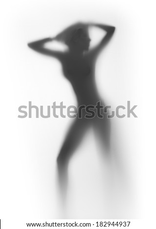 Sexy, slim woman body silhouette
