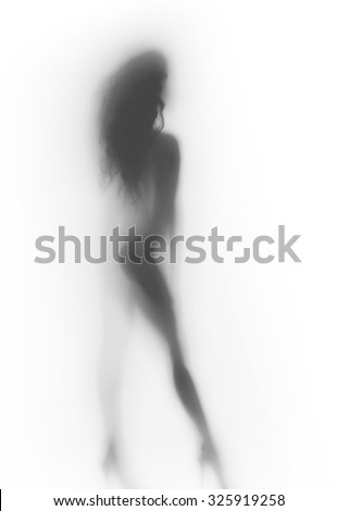 High heel shoes, long haired, sexy woman body silhouette