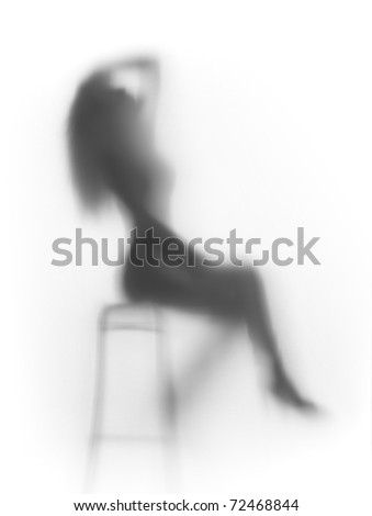 nice woman sits on chair