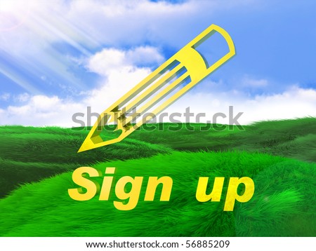 Sign Up Icon Symbol Stock Photo 56885209 : Shutterstock