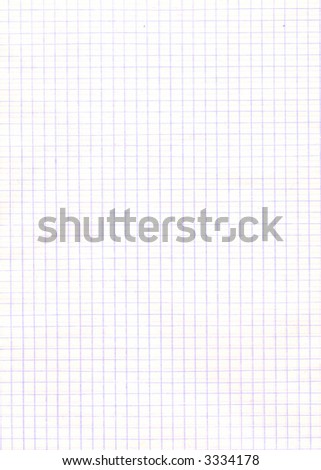 Checkered sheet of a paper from a school writing-book. It can be used as a background.