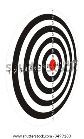 target logo black and white. stock vector : lack-and-white
