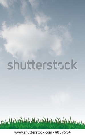 Picture on a theme of a Cloudy weather. A ready background. The illustration represents the fine decision for designers.
