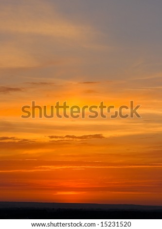 The evening sky during a sunset. Very effective background.