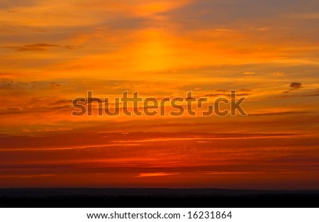 The evening sky during a sunset. Very effective background.