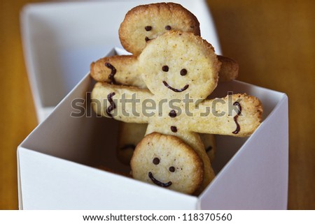 ginger biscuits in the box