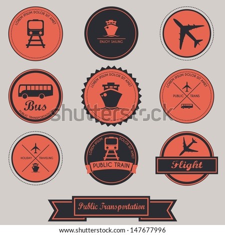 Public Transportation Label Design
