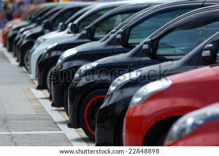 Row of car
