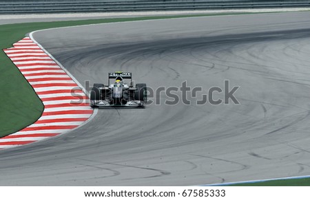 stock photo SEPANG MALAYSIA APRIL 2 Petronas Mercedes Racing Team 