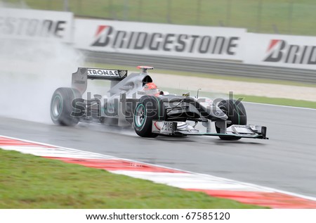 stock photo SEPANG MALAYSIA APRIL 3 Petronas Mercedes Racing Team