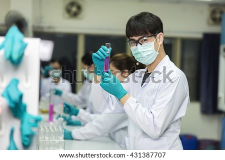Man Chemist  in the lab, Scientist