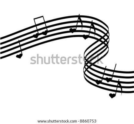 i love music pictures. Isolated Love Music vector