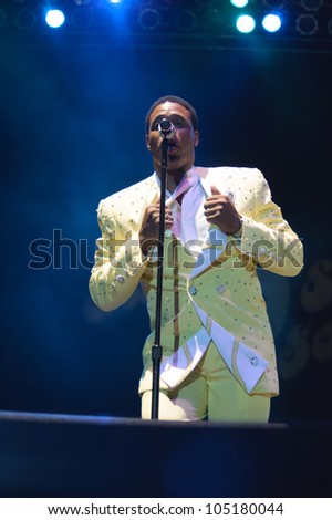 LINCOLN, CA - JUNE 8: Mike Patillo with The Temptations Review performs at Thunder Valley Casino Resort in Lincoln, California on June 8, 2012