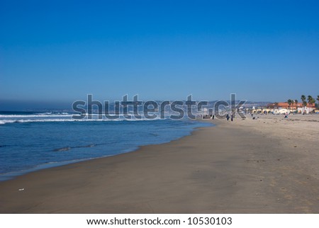 Beach at La Jolla california in Southern California