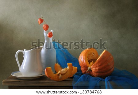 Still life with a pumpkin
